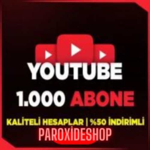  YouTube +1.000 ABONE GARANTİLİ